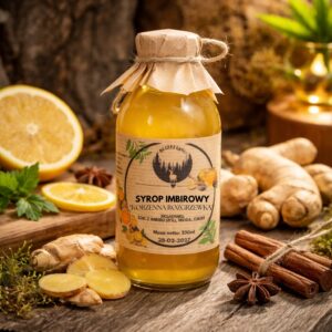 syrop imbirowy 330 ml naturalny syrop o korzennym aromacie