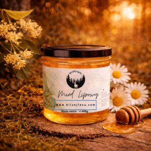 miód lipowy 400 g naturalny miód kwiatowy w słoiku