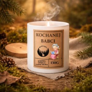 świeca dla babci świeca sojowa prezent dla babci naturalna świeca zapachowa