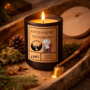 świeca dla dziadka świeca sojowa prezent dla dziadka naturalna świeca zapachowa