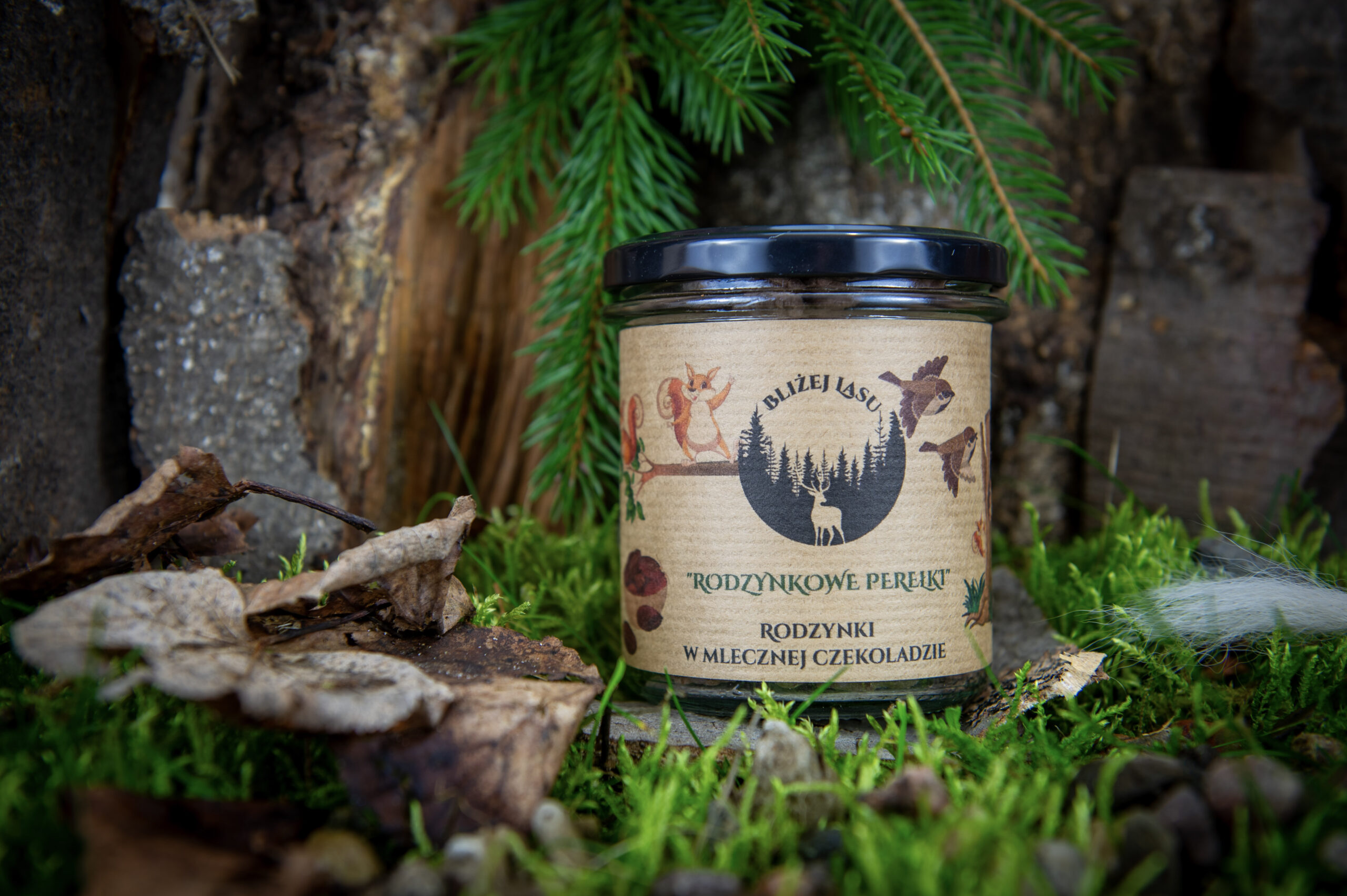 rodzynki w belgijskiej czekoladzie