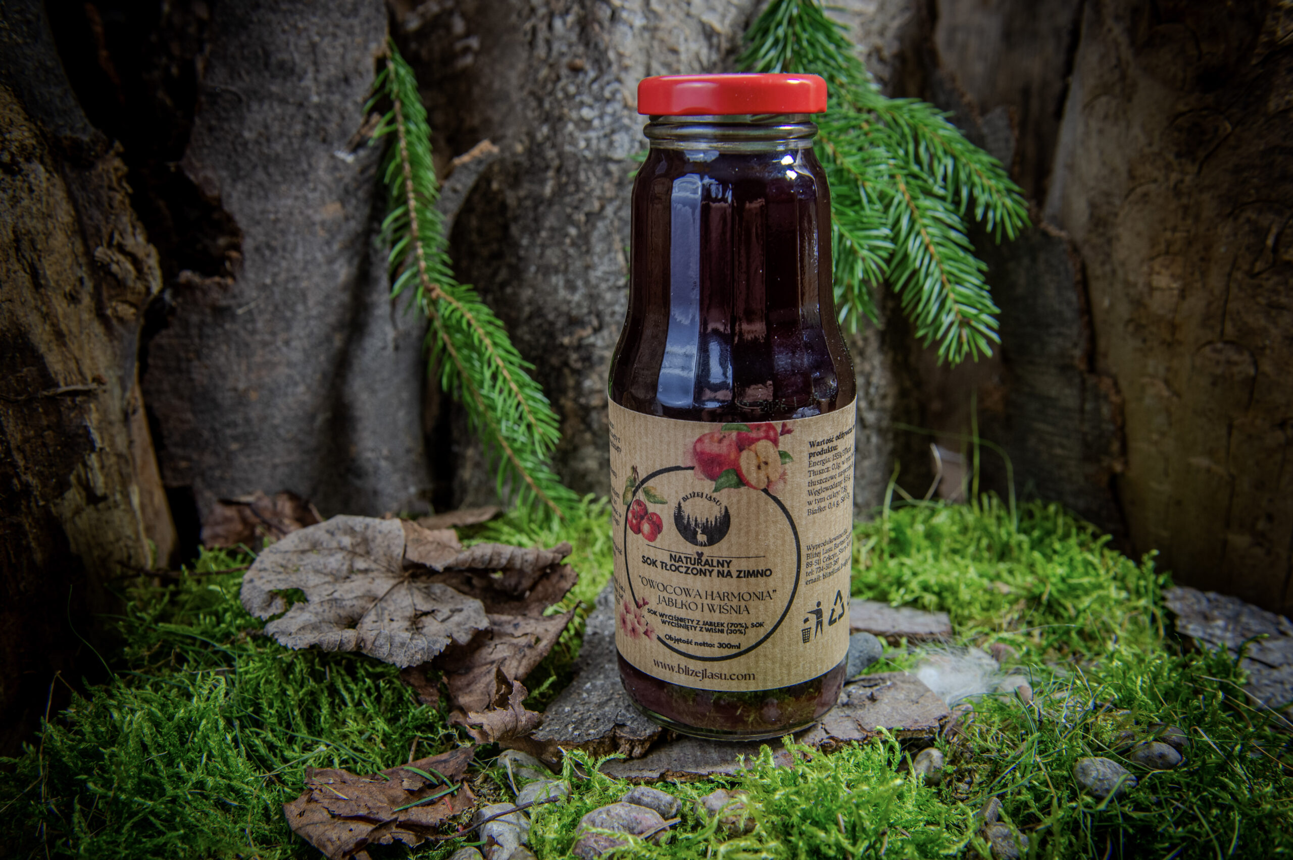 sok tłoczony jabłko wiśnia