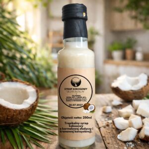 syrop kokosowy złoty kokos 250 ml naturalny syrop kokosowy bliżej lasu