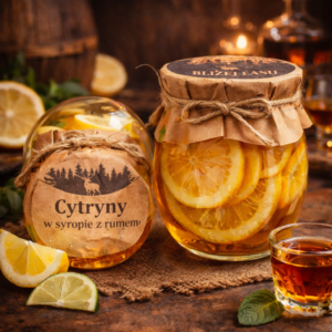 cytryna w syropie z rumem 260 g naturalny produkt polski