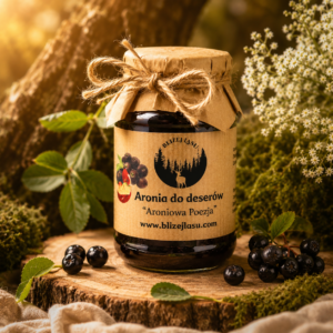 aronia do deserów aroniowa poezja bliżej lasu naturalny dodatek do deserów