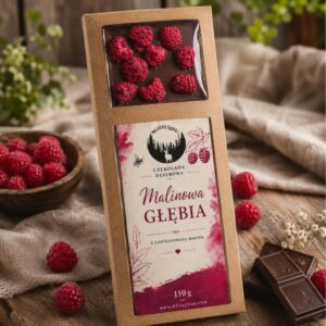 Czekolada deserowa z liofilizowaną maliną Malinowa Głębia 110 g