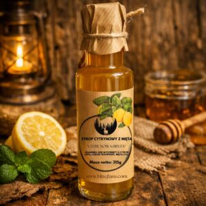 syrop cytrynowy z miętą Cytrusowa Bryza naturalny syrop cytrynowy