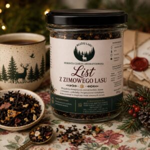 List z Zimowego Lasu świąteczna herbata czarna Assam 100 g