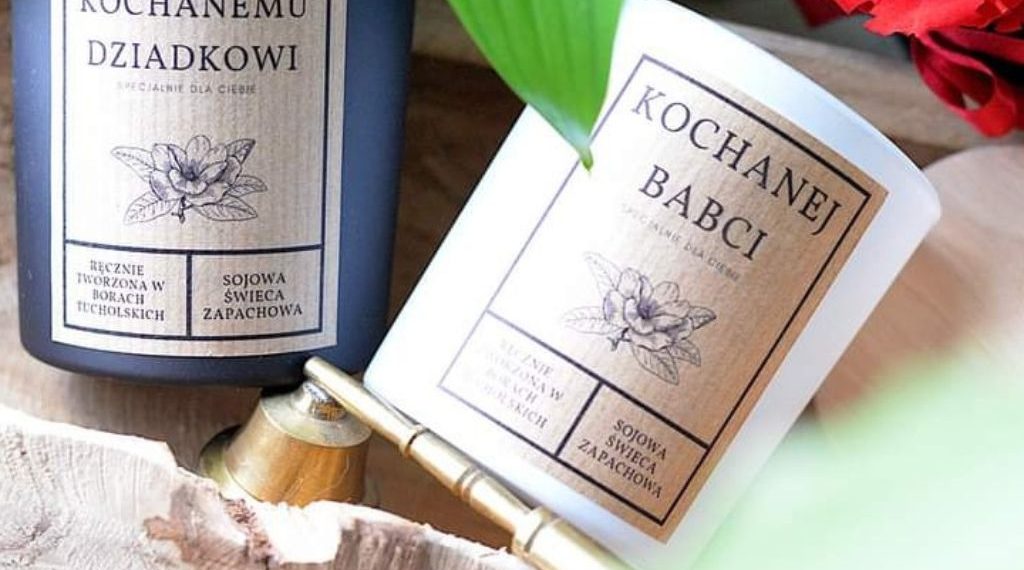 Ręcznie wykonane świece sojowe – prezent dla kochanej babci i kochanego dziadka, z naturalnych składników, w eleganckich słoikach